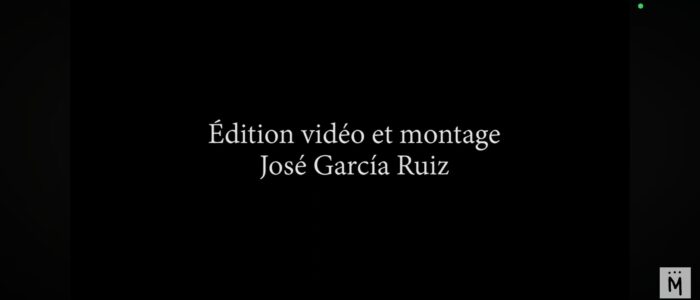 Créditos de edición y montaje por José García Ruiz